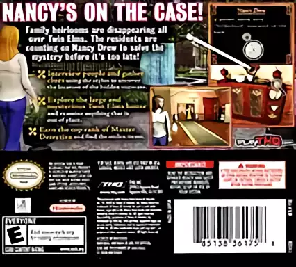 Image n° 2 - boxback : Nancy Drew - The Hidden Staircase
